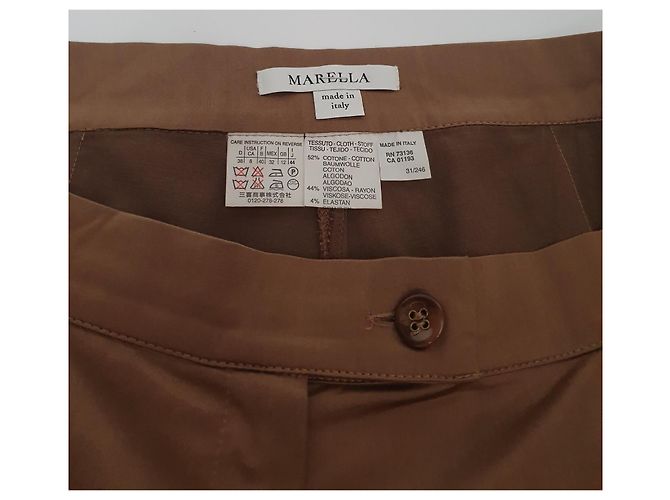 Pantalones Marella de algodón y viscosa - vista 4