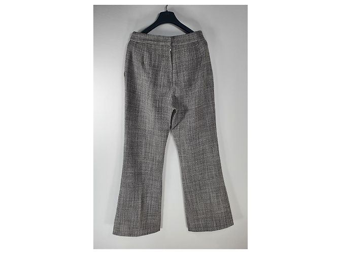 Calças Marc Jacobs de Lã e Angorá Cinza - vista 3