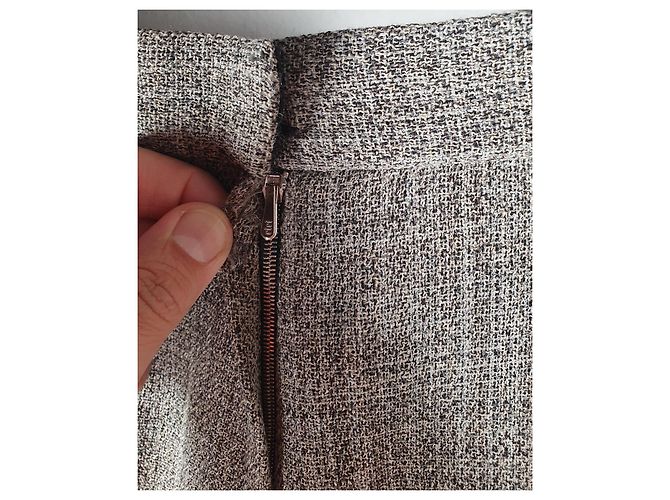 Calças Marc Jacobs de Lã e Angorá Cinza - vista 4
