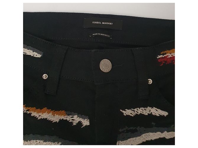 Pantalones Isabel Marant con bordado de algodón Multicolor - vista 5