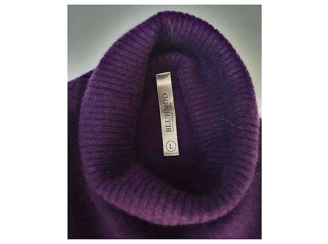 Autre Marque Polo de cachemira morado Bluhmod Púrpura Morado oscuro - vista 4