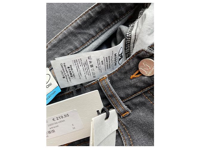 Jeans M Missoni in Cotone Neri Nero - vista 5