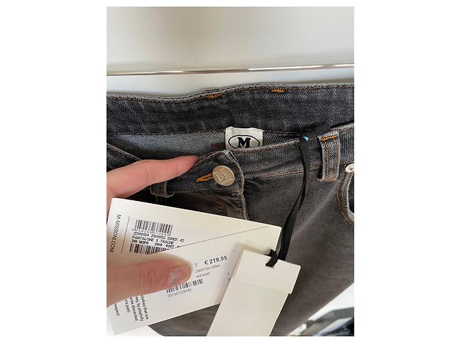 Jeans M Missoni in Cotone Neri Nero - vista 8
