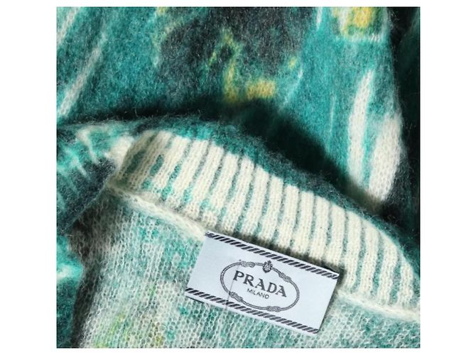 Maglia Prada Lana Mohair Multicolore 40 - vista 3