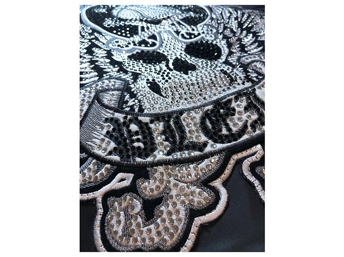 Bomber / felpa con cappuccio Philipp Plein Crystal Nero Grigio antracite - vista 4