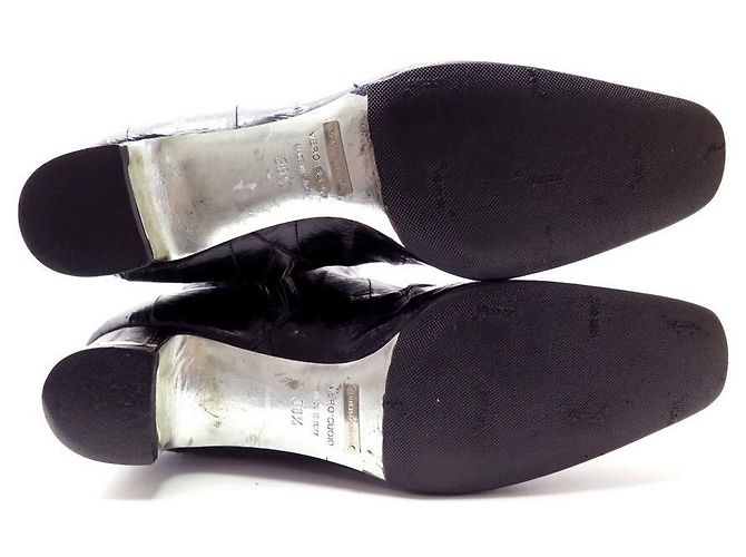 ZAPATOS BOTAS DOLCE & GABBANA 38.5 Botas negras de charol - vista 4