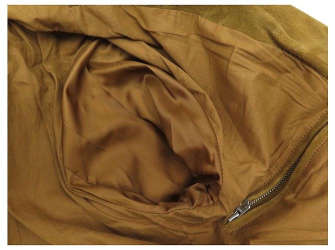 NEU SCHOTT LC WEST JACKE JACKE T48 M WILDLEDER GOLD CAMEL NEUE WILDLEDERJACKE - Ansicht 10