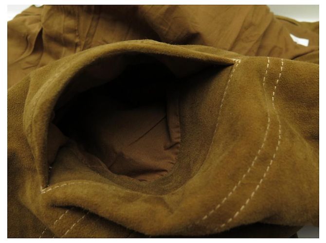 NEU SCHOTT LC WEST JACKE JACKE T48 M WILDLEDER GOLD CAMEL NEUE WILDLEDERJACKE - Ansicht 16