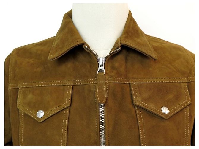 NEU SCHOTT LC WEST JACKE JACKE T48 M WILDLEDER GOLD CAMEL NEUE WILDLEDERJACKE - Ansicht 2