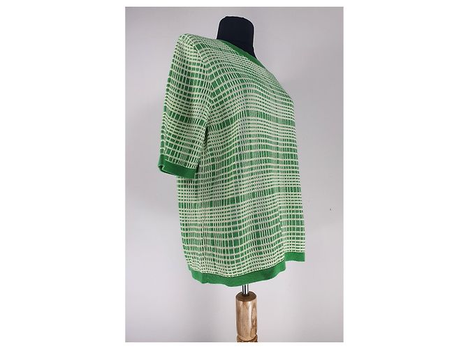 Pull Cos manches courtes vert - vue 2