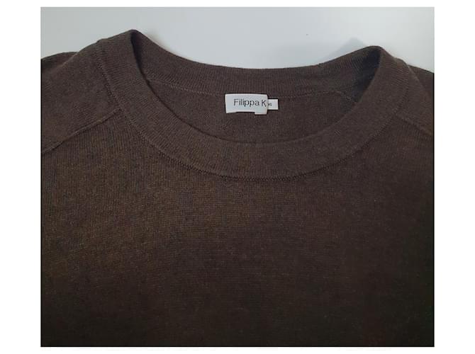 Filippa K Pullover Grün Baumwolle Wolle - Ansicht 5