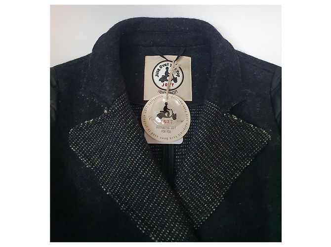 Jott Blazer Jacke Schwarz Grau Wolle - view 6