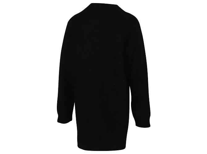 Alexander Wang Zartes, besticktes Pulloverkleid aus schwarzer Wolle - Ansicht 3