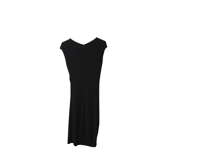 Vestido de cóctel con cremallera asimétrica en rayón negro de Michael Kors - vista 4