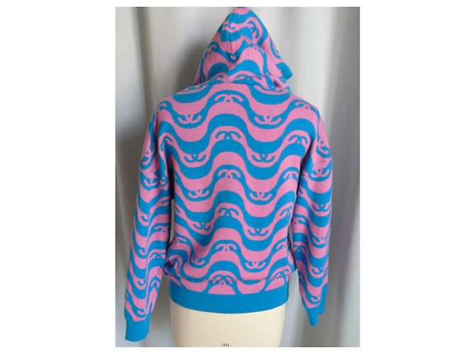 CHANEL Blaue und rosa Kaschmirpullover-Kollektion 2021 -T40 Mehrfarben - Ansicht 2
