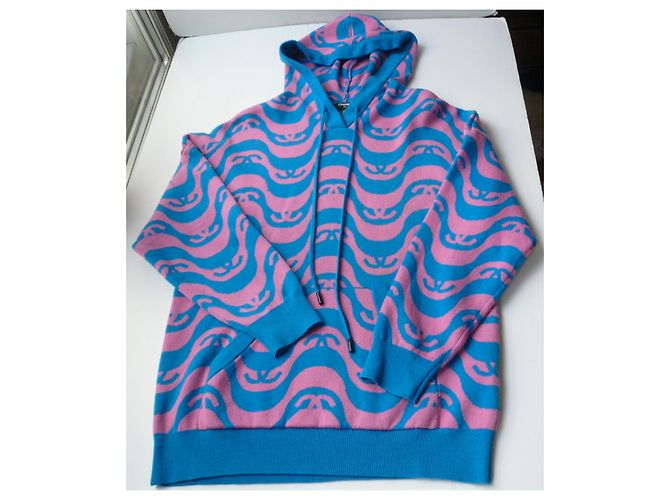 CHANEL Blaue und rosa Kaschmirpullover-Kollektion 2021 -T40 Mehrfarben - Ansicht 5