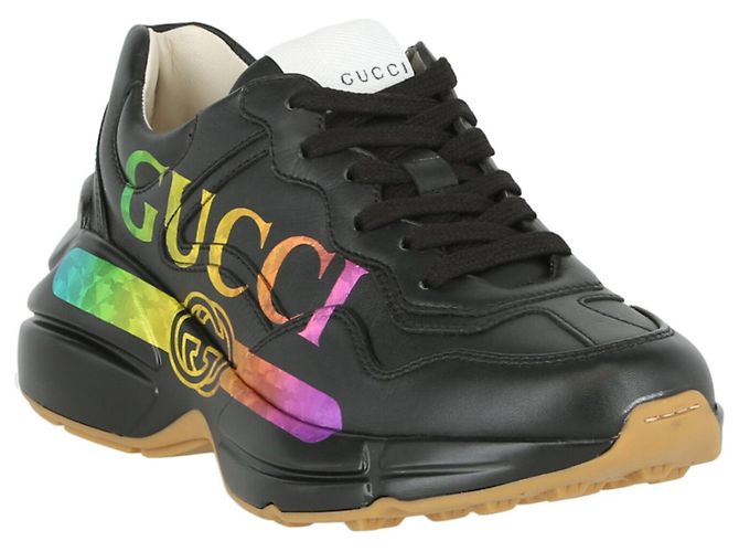 Gucci Sneaker Rhyton à logo arc-en-ciel - vue 2
