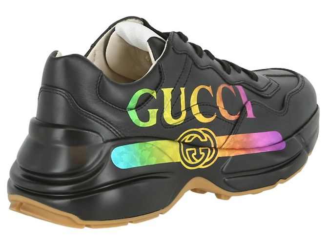 Gucci Sneaker Rhyton à logo arc-en-ciel - vue 3