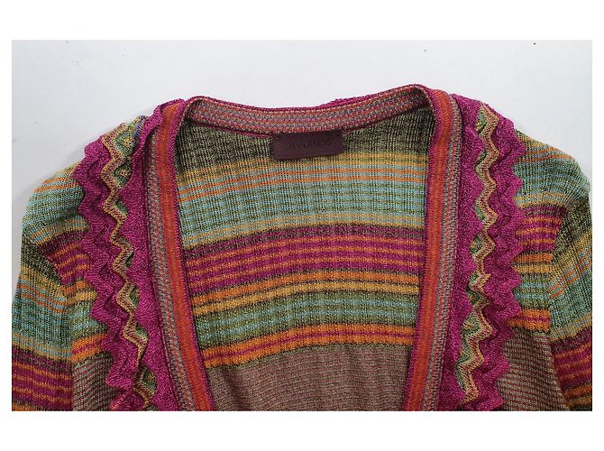 Autre Marque Devernois Strickjacke Mehrfarbig Mehrfarben - Ansicht 5