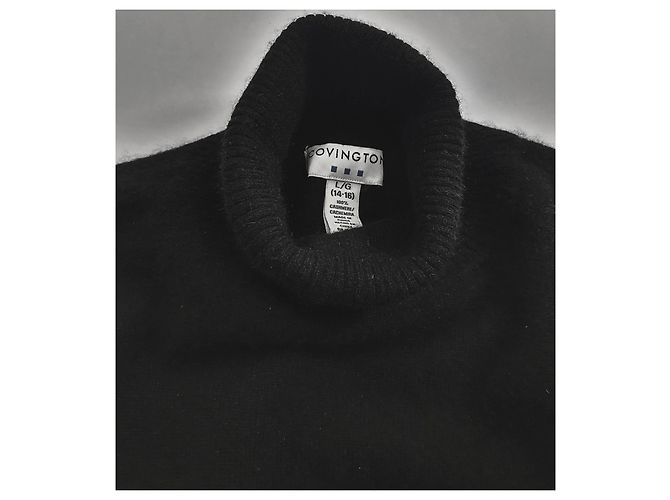 Autre Marque Covington Kaschmir Polopullover Schwarz - Ansicht 5