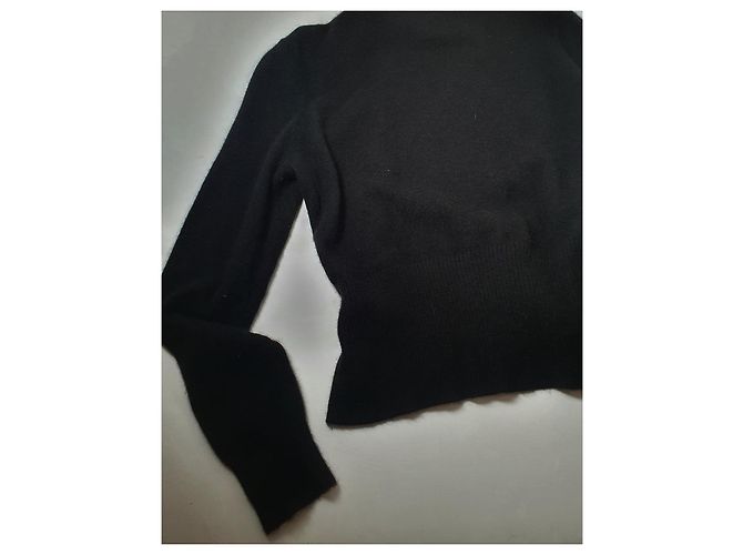 Autre Marque Covington Kaschmir Polopullover Schwarz - Ansicht 6
