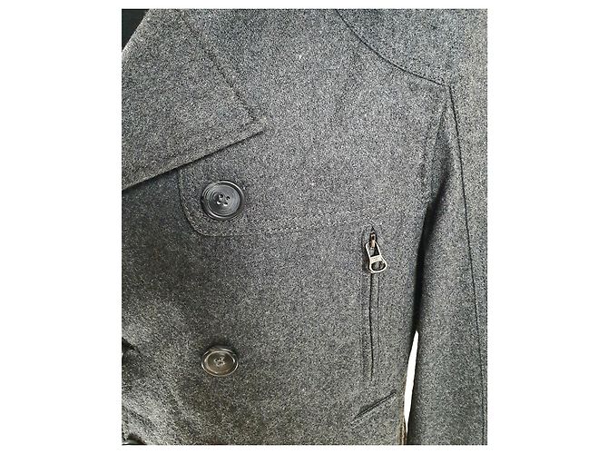 Hermès Peacoat Grau Wolle - Ansicht 5