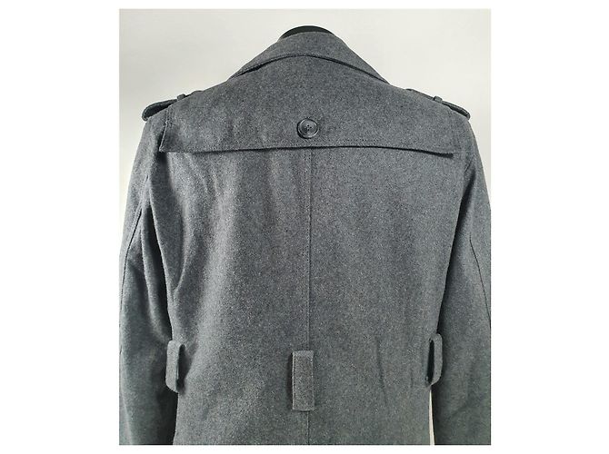 Hermès Peacoat Grau Wolle - Ansicht 7