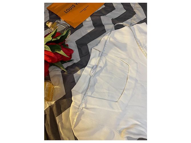 Vestido Versace Branco de Viscose e Nylon com Cinto Dourado Gold hardware - vista 17