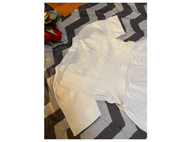 Vestido Versace Branco de Viscose e Nylon com Cinto Dourado Gold hardware - vista 19