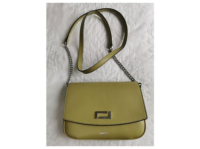 Lancel Handtasche aus Leder Pistaziengrün Olivgrün - Ansicht 8