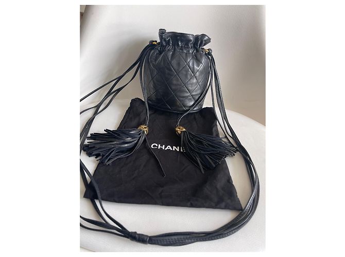 Borsa a secchiello Chanel Gabrielle Bucket Nero - vista 4