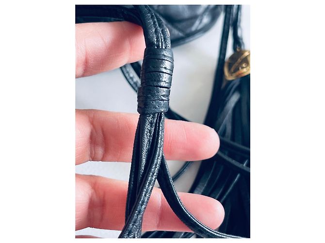 Borsa a secchiello Chanel Gabrielle Bucket Nero - vista 8