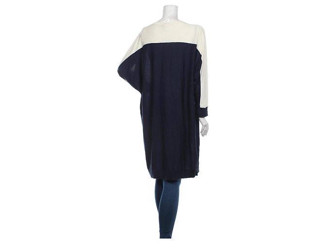 Ralph Lauren Kleid Tunika Blau Weiß Seide - Ansicht 2