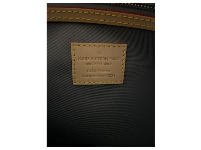 Abbesses Louis Vuitton Keepall Bandouliere 50 Tela Specchio Argento - vista 3