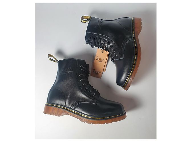 Botas Dr. Martens de cuero negro Talla 37 - vista 2