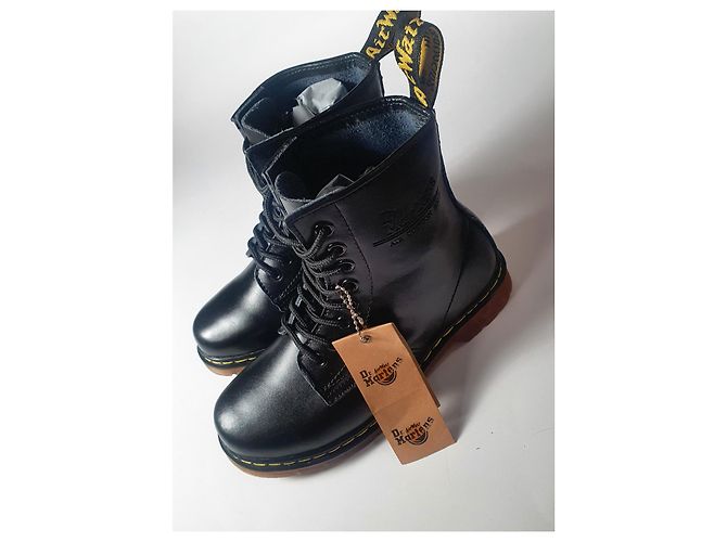 Botas Dr. Martens de cuero negro Talla 37 - vista 4