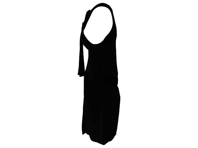 Rotes rückenfreies Minikleid von Valentino mit Samtschleife aus grauem Polyester - Ansicht 3