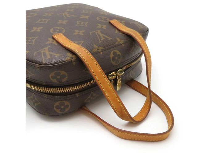 LOUIS VUITTON Borsa Spontini in tela con monogramma senza tracolla Marrone - vista 4