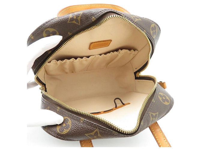 LOUIS VUITTON Borsa Spontini in tela con monogramma senza tracolla Marrone - vista 5