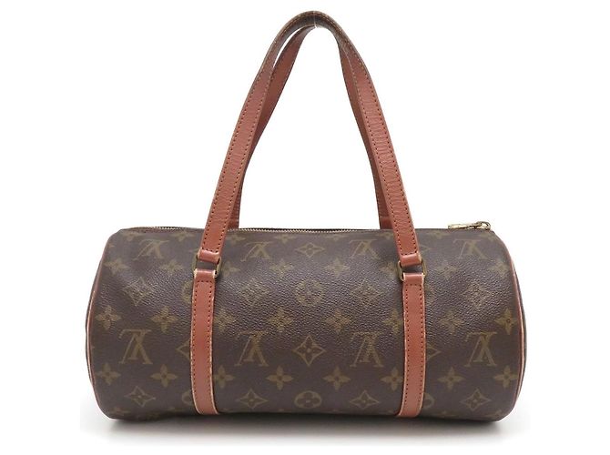 LOUIS VUITTON Papillon in tela con monogramma 30 Borsa Marrone - vista 2