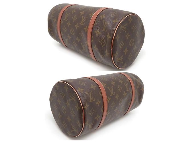 LOUIS VUITTON Papillon in tela con monogramma 30 Borsa Marrone - vista 4