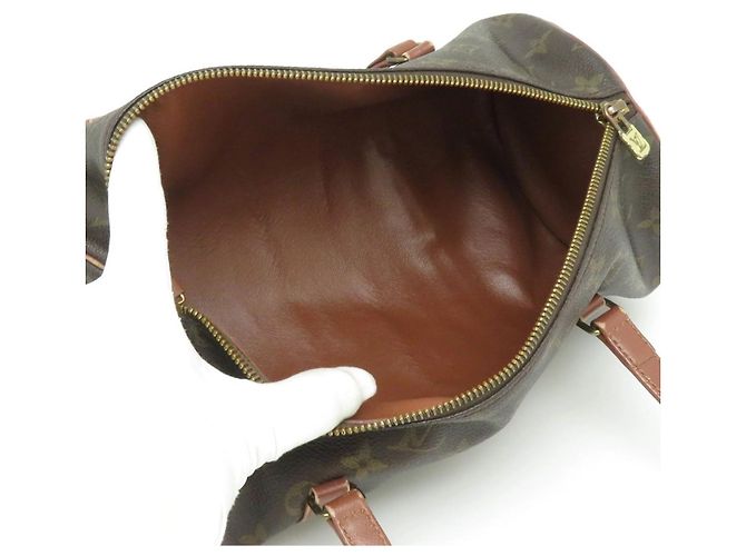 LOUIS VUITTON Papillon in tela con monogramma 30 Borsa Marrone - vista 6