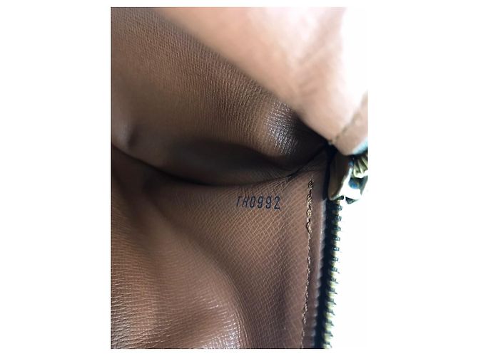 LOUIS VUITTON Papillon in tela con monogramma 30 Borsa Marrone - vista 7