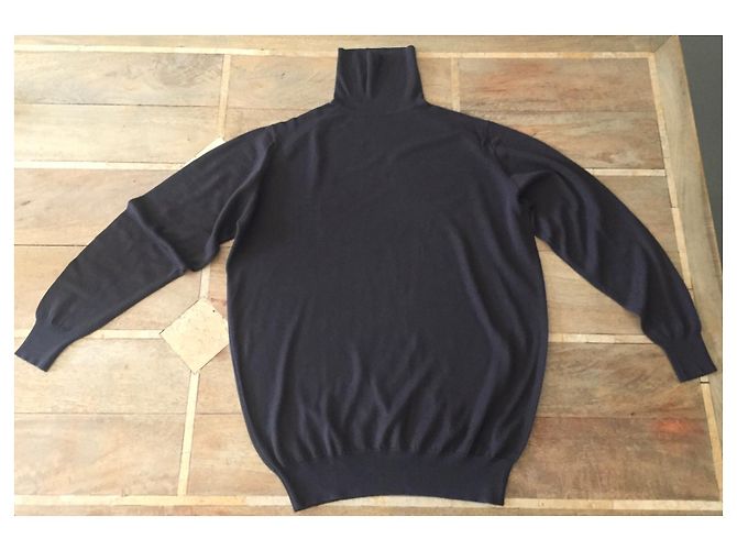 John Smedley brauner Rollkragenpullover T. L - XL Dunkelbraun - Ansicht 2