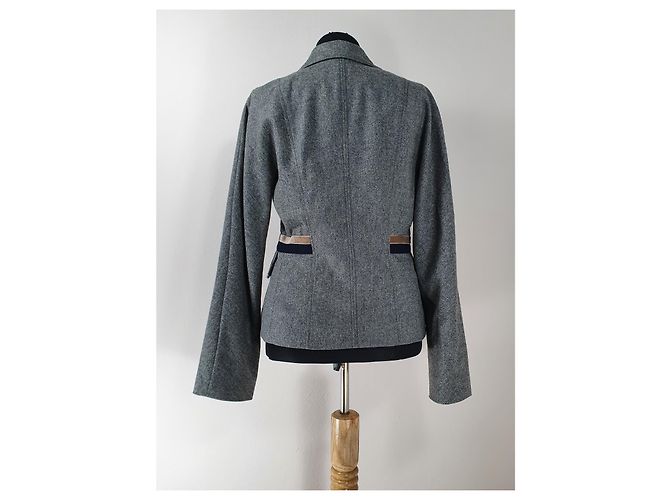 Marc Cain Blazer Grau Wolle und Kaschmir - Ansicht 4