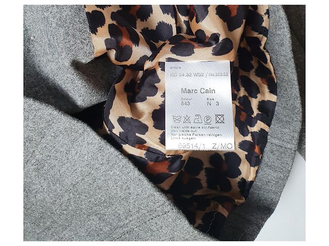 Marc Cain Blazer Grau Wolle und Kaschmir - Ansicht 6