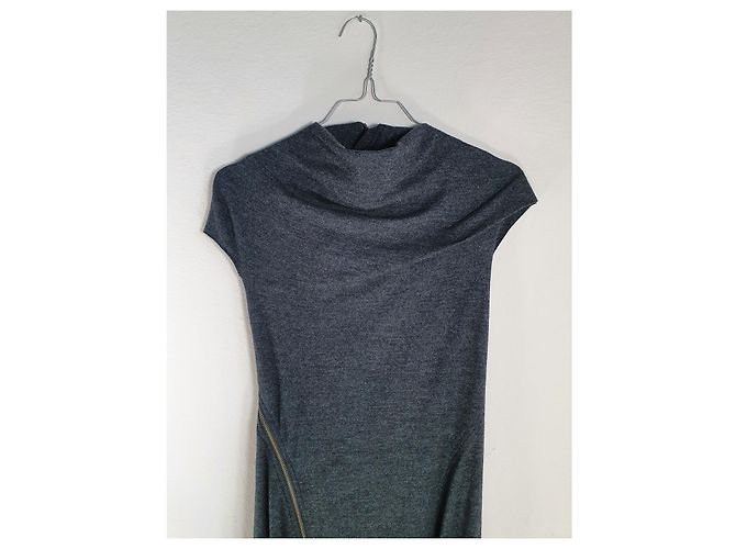 Vestido Helmut Lang de lana gris - vista 2