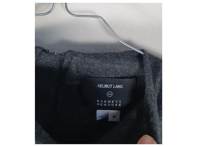 Vestido Helmut Lang de lana gris - vista 4