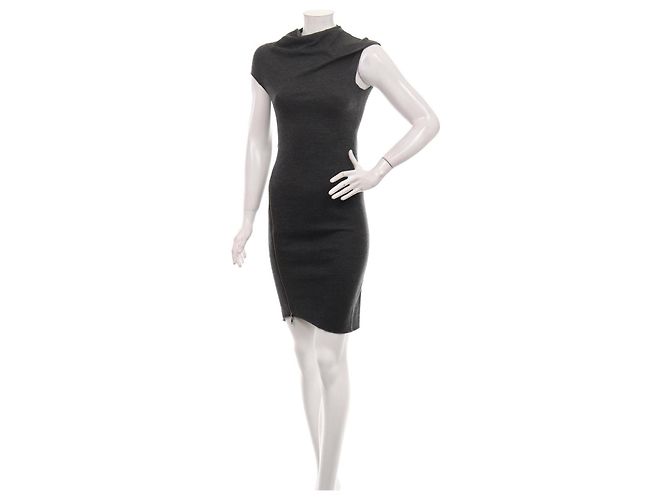 Vestido Helmut Lang de lana gris - vista 5