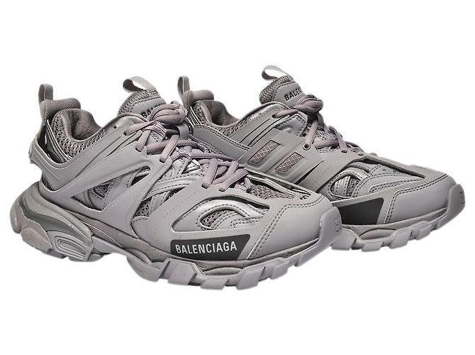 Balenciaga Track-Sneakers aus grauem Canvas - Ansicht 2